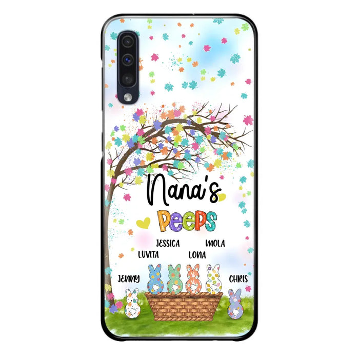 Custom Personalized Nana's Peeps Phone Case- Gift Idea For Easter Day - Upto 6 Bunnies - Nana's Peeps - Cases For iPhone & Samsung