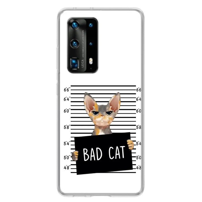 Custom Personalized Bad Cat Phone Case - Upto 2 Cats - Gift Idea For Cat Lover - Yes, We're Aware Of How Obnoxious - Case For Xiaomi, Oppo And Huawei