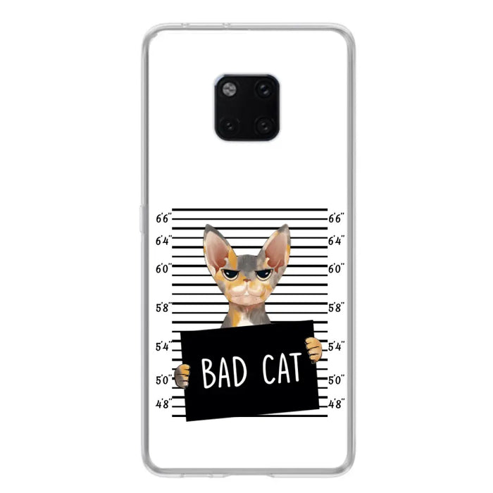 Custom Personalized Bad Cat Phone Case - Upto 2 Cats - Gift Idea For Cat Lover - Yes, We're Aware Of How Obnoxious - Case For Xiaomi, Oppo And Huawei