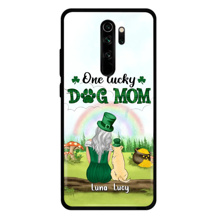 Custom Personalized Dog Mom Phone Case - Upto 4 Dogs - St. Patrick's Day Gift Idea For Dog Lover - Case For Xiaomi/Huawei/Oppo