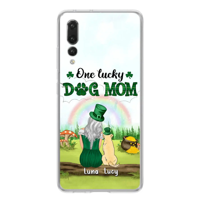 Custom Personalized Dog Mom Phone Case - Upto 4 Dogs - St. Patrick's Day Gift Idea For Dog Lover - Case For Xiaomi/Huawei/Oppo