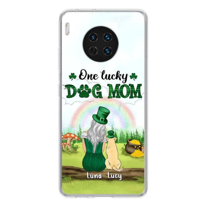 Custom Personalized Dog Mom Phone Case - Upto 4 Dogs - St. Patrick's Day Gift Idea For Dog Lover - Case For Xiaomi/Huawei/Oppo