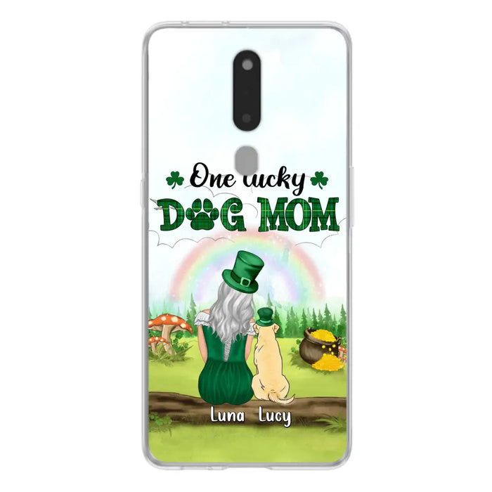 Custom Personalized Dog Mom Phone Case - Upto 4 Dogs - St. Patrick's Day Gift Idea For Dog Lover - Case For Xiaomi/Huawei/Oppo