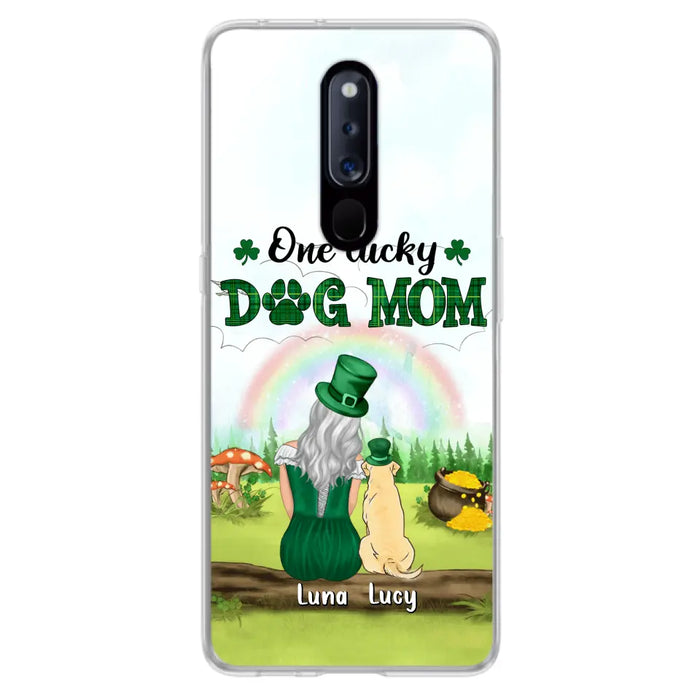 Custom Personalized Dog Mom Phone Case - Upto 4 Dogs - St. Patrick's Day Gift Idea For Dog Lover - Case For Xiaomi/Huawei/Oppo