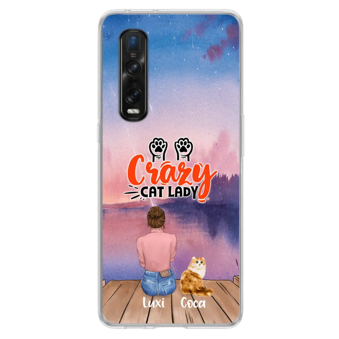 Custom Personalized Cat Mom Phone Case - Upto 5 Cats - Gift Idea For Cat Lover - Best Cat Mom Ever - Case For Xiaomi, Oppo And Huawei