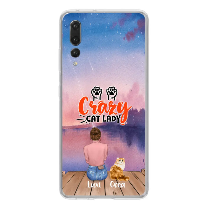 Custom Personalized Cat Mom Phone Case - Upto 5 Cats - Gift Idea For Cat Lover - Best Cat Mom Ever - Case For Xiaomi, Oppo And Huawei