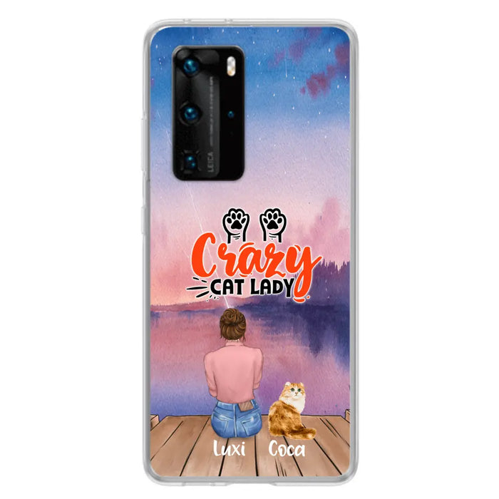 Custom Personalized Cat Mom Phone Case - Upto 5 Cats - Gift Idea For Cat Lover - Best Cat Mom Ever - Case For Xiaomi, Oppo And Huawei