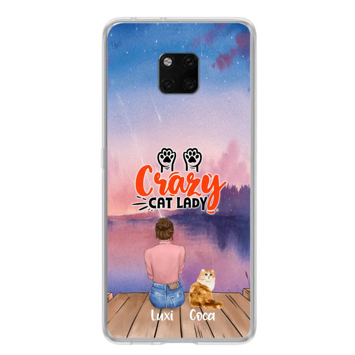 Custom Personalized Cat Mom Phone Case - Upto 5 Cats - Gift Idea For Cat Lover - Best Cat Mom Ever - Case For Xiaomi, Oppo And Huawei