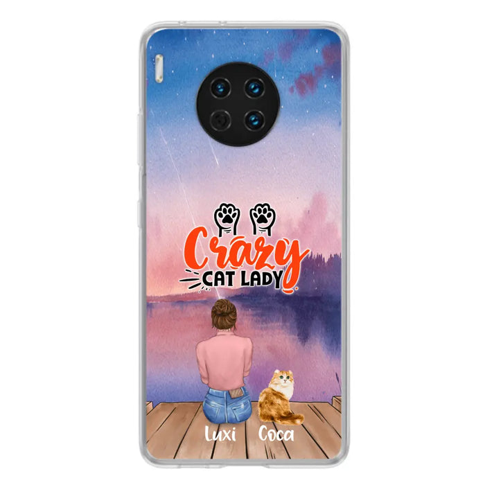 Custom Personalized Cat Mom Phone Case - Upto 5 Cats - Gift Idea For Cat Lover - Best Cat Mom Ever - Case For Xiaomi, Oppo And Huawei