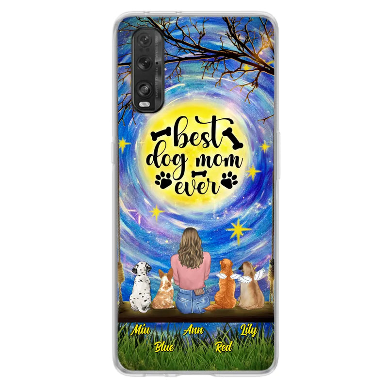 Personalized Dog Mom Phone Case - Up to 4 Dogs - Gift Idea For Dog Lovers - I Love You To the Moon And Back - Case For Xiaomi/Huawei/Oppo