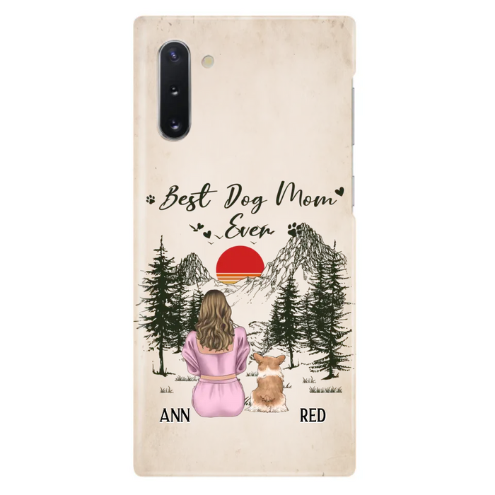 Custom Personalized Dog Mom Phone Case - Upto 4 Dogs - Mother's Day Gift Idea Dog Lovers - Best Dog Mom Ever - Case For iPhone/Samsung