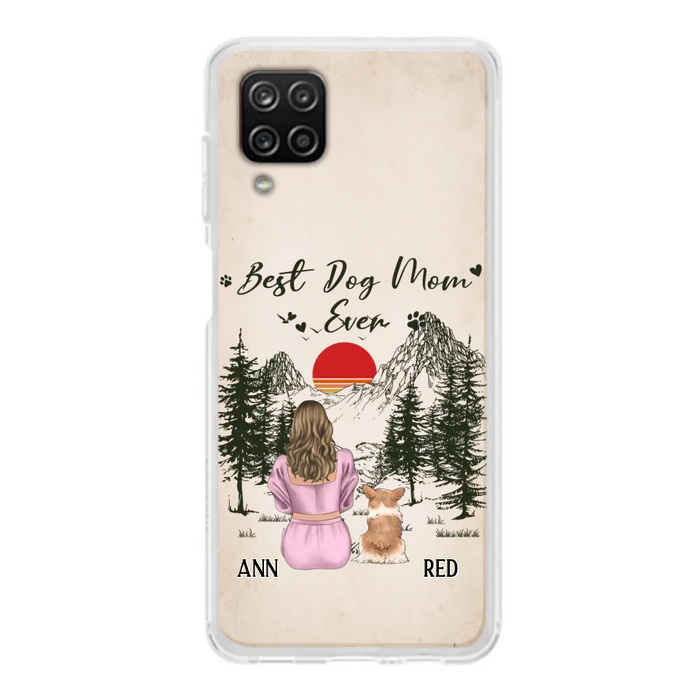 Custom Personalized Dog Mom Phone Case - Upto 4 Dogs - Mother's Day Gift Idea Dog Lovers - Best Dog Mom Ever - Case For iPhone/Samsung