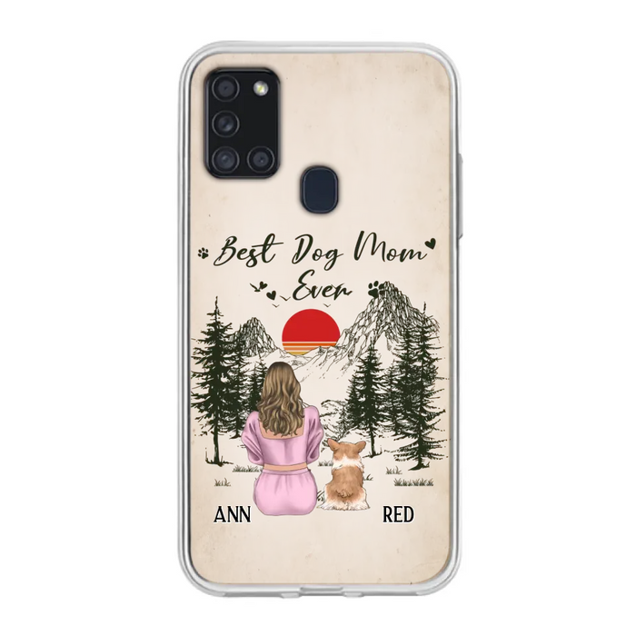 Custom Personalized Dog Mom Phone Case - Upto 4 Dogs - Mother's Day Gift Idea Dog Lovers - Best Dog Mom Ever - Case For iPhone/Samsung