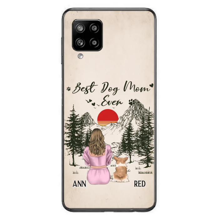 Custom Personalized Dog Mom Phone Case - Upto 4 Dogs - Mother's Day Gift Idea Dog Lovers - Best Dog Mom Ever - Case For iPhone/Samsung