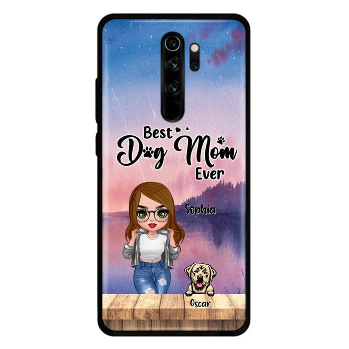 Personalized Dog Mom Chibi Front Phone Case - Gifts For Dog Lover With Up to 4 Dogs - Best Dog Mom Ever - Case For Xiaomi, Oppo And Huawei