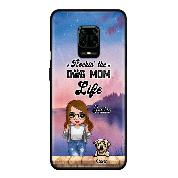 Custom Personalized Dog Mom Chibi Front Phone Case - Gifts For Dog Lover With Up to 4 Dogs - Rockin' The Dog Mom Life - Case For Xiaomi, Oppo And Huawei