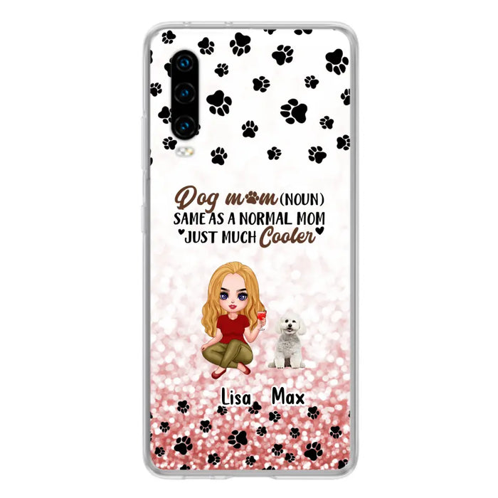 Custom Personalized Dog Mom Phone Case - Upto 6 Dogs - Best Gift For Dog Lover - Crazy Dog Mom - Case For Xiaomi/Huawei/Oppo