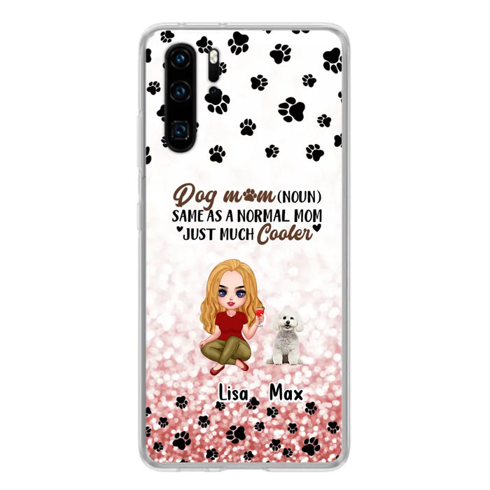 Custom Personalized Dog Mom Phone Case - Upto 6 Dogs - Best Gift For Dog Lover - Crazy Dog Mom - Case For Xiaomi/Huawei/Oppo