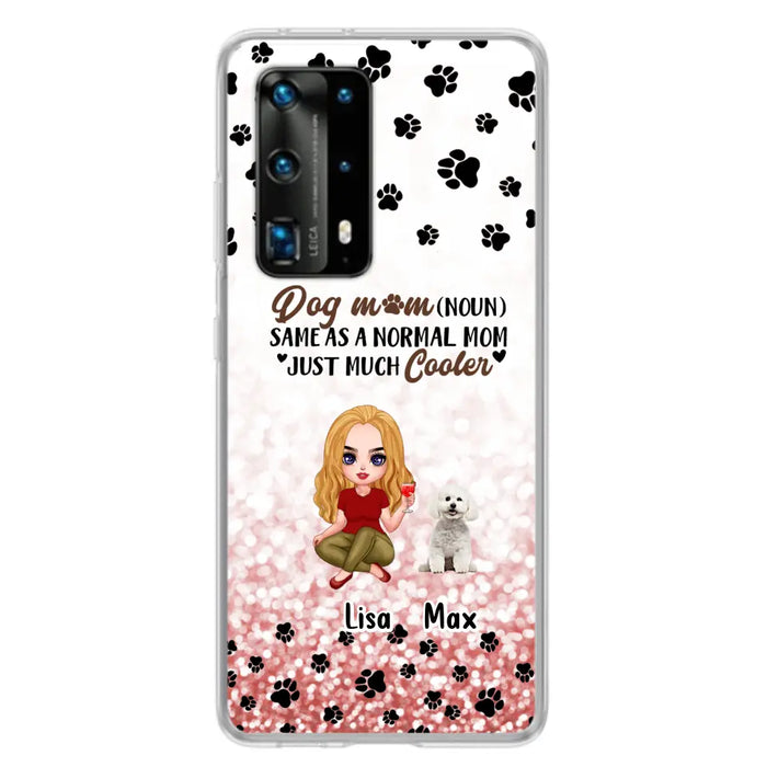 Custom Personalized Dog Mom Phone Case - Upto 6 Dogs - Best Gift For Dog Lover - Crazy Dog Mom - Case For Xiaomi/Huawei/Oppo