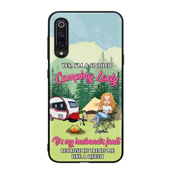 Custom Personalized Camping Lady Phone Case -  Gift Idea For Camping Lovers - Cases For Xiaomi/Huawei/Oppo