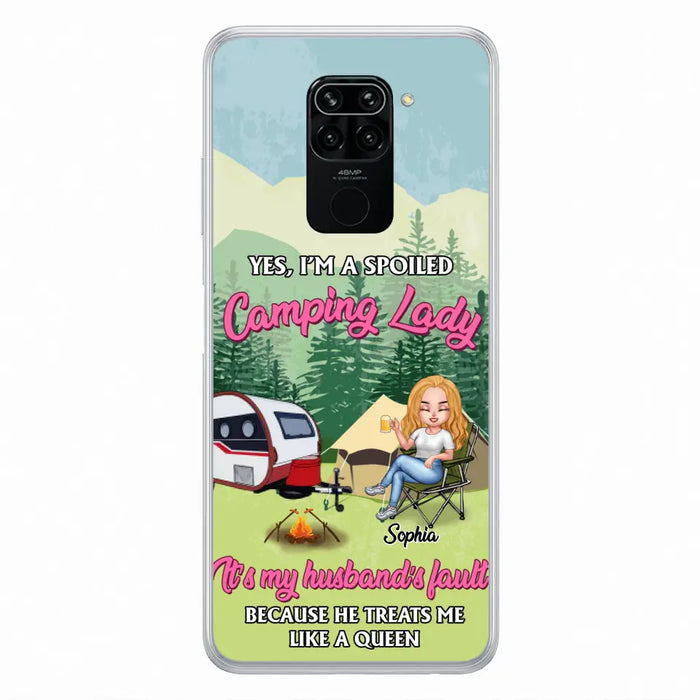 Custom Personalized Camping Lady Phone Case -  Gift Idea For Camping Lovers - Cases For Xiaomi/Huawei/Oppo