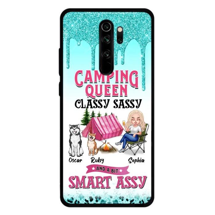 Custom Personalized Camping Huawei/Oppo/Xiaomi Case - Gift for Camping Lovers, Dog Mom - Camping Queen Dog Mom - Up to 2 Dogs - Camping Queen classy sassy and a bit smart