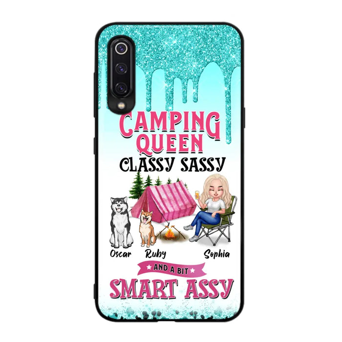 Custom Personalized Camping Huawei/Oppo/Xiaomi Case - Gift for Camping Lovers, Dog Mom - Camping Queen Dog Mom - Up to 2 Dogs - Camping Queen classy sassy and a bit smart