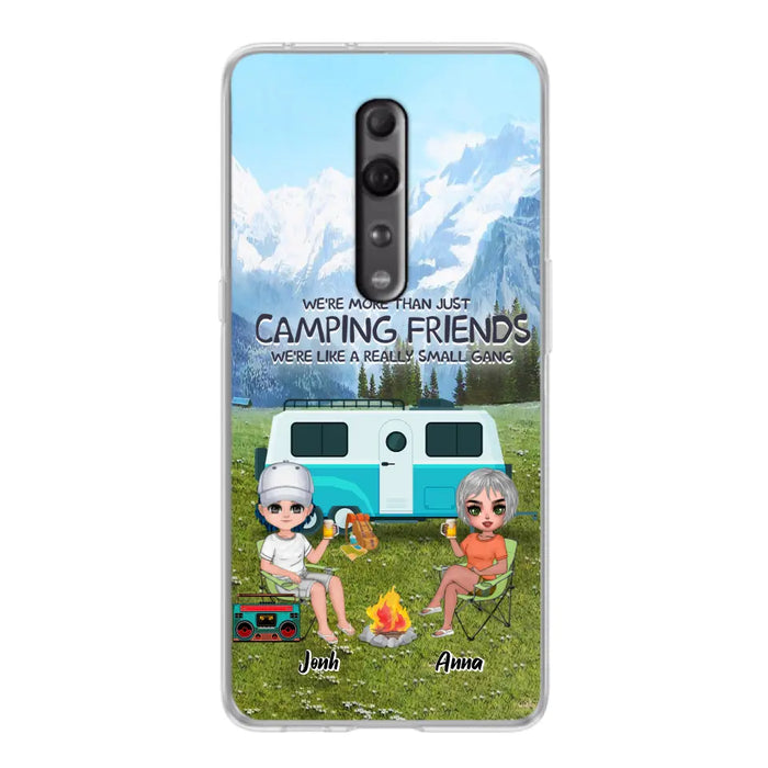 Custom Personalized Mountain Camping Friends Phone Case - Upto 8 People - Best Gift For Camping Lovers - Case For Xiaomi, Oppo And Huawei