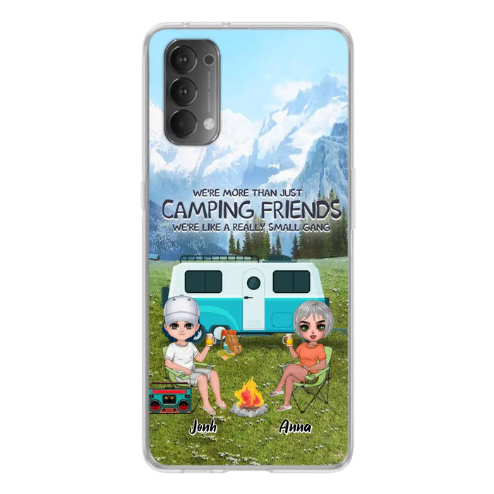 Custom Personalized Mountain Camping Friends Phone Case - Upto 8 People - Best Gift For Camping Lovers - Case For Xiaomi, Oppo And Huawei