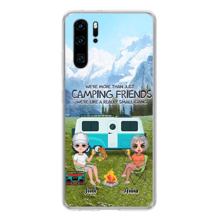 Custom Personalized Mountain Camping Friends Phone Case - Upto 8 People - Best Gift For Camping Lovers - Case For Xiaomi, Oppo And Huawei