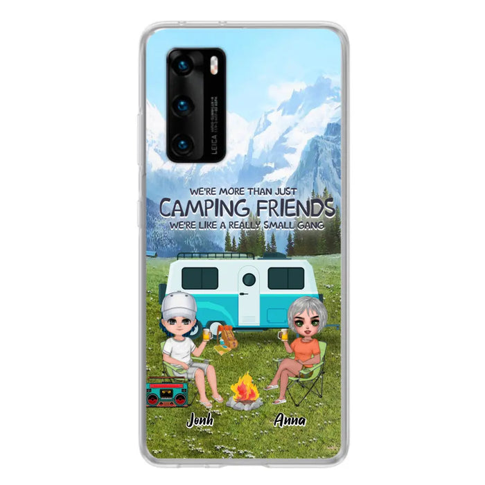 Custom Personalized Mountain Camping Friends Phone Case - Upto 8 People - Best Gift For Camping Lovers - Case For Xiaomi, Oppo And Huawei