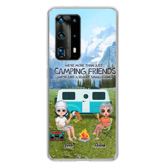 Custom Personalized Mountain Camping Friends Phone Case - Upto 8 People - Best Gift For Camping Lovers - Case For Xiaomi, Oppo And Huawei