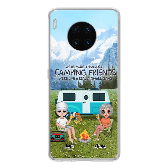 Custom Personalized Mountain Camping Friends Phone Case - Upto 8 People - Best Gift For Camping Lovers - Case For Xiaomi, Oppo And Huawei