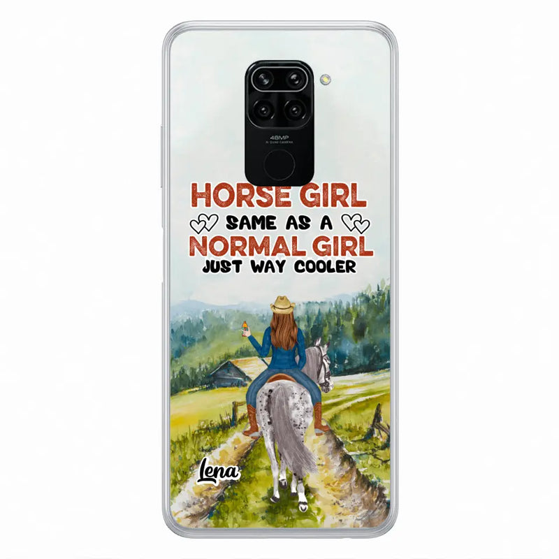 Personalized Horse Girl Phone Case - Up to 3 People - Gift Idea For Horse Lover - Horse Girl Same As A Normal Girl Just Way Cooler - Case For Xiaomi/Huawei/Oppo
