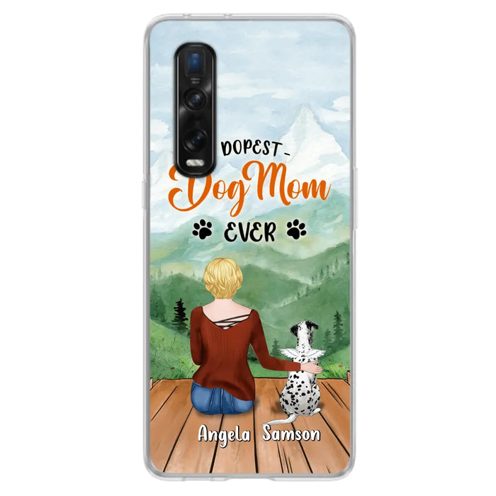 Custom Personalized Dog Mom Phone Case - Upto 5 Dogs - Gift Idea For Dog Lovers  - Dopest Dog Mom Ever - Case For Huawei/Xiaomi/Oppo