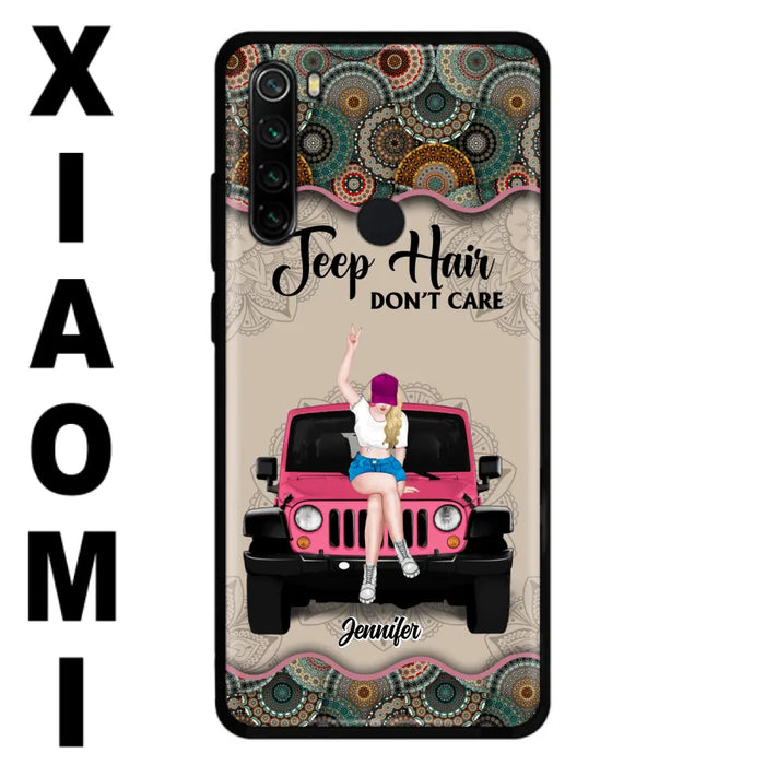 Custom Personalized Off-road Girl Phone Case - Upto 4 Dogs - Gift Idea For Dog/Off-road Lovers - Case for Xiaomi, Huawei & Oppo