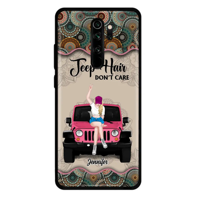 Personalized Off-road Girl Phone Case - Up to 4 Dogs - Gift Idea For Dog/Off-road Lovers - Case for Xiaomi, Huawei & Oppo