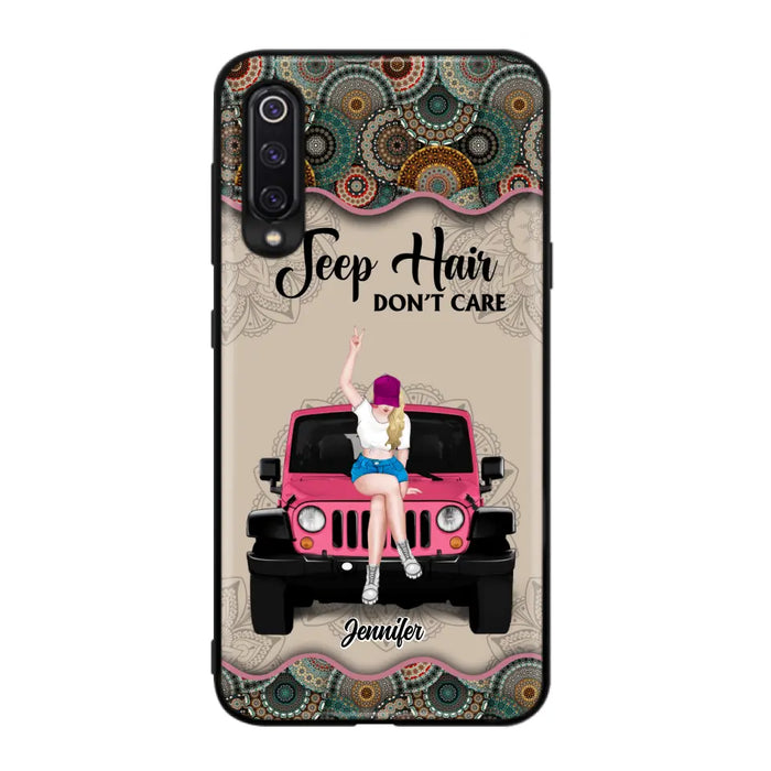 Custom Personalized Off-road Girl Phone Case - Upto 4 Dogs - Gift Idea For Dog/Off-road Lovers - Case for Xiaomi, Huawei & Oppo