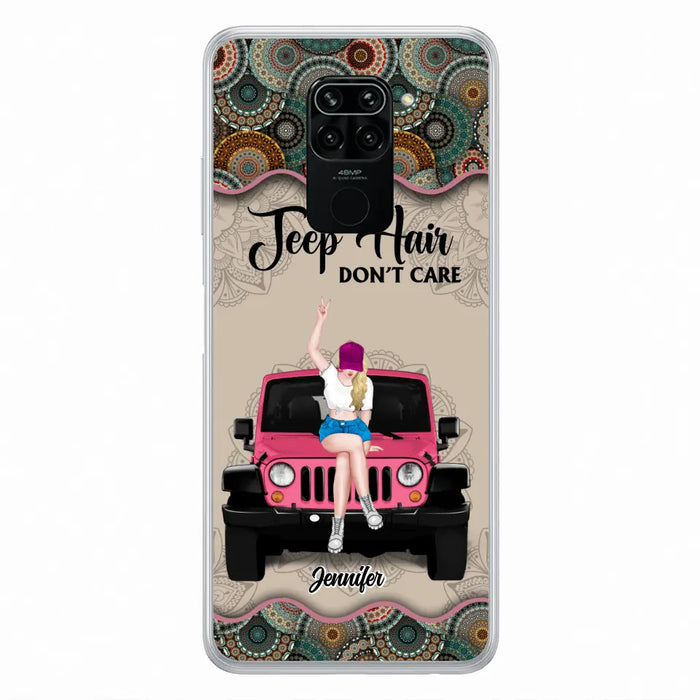 Custom Personalized Off-road Girl Phone Case - Upto 4 Dogs - Gift Idea For Dog/Off-road Lovers - Case for Xiaomi, Huawei & Oppo