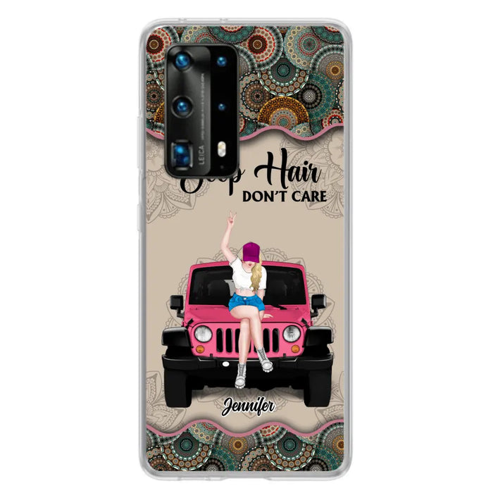 Custom Personalized Off-road Girl Phone Case - Upto 4 Dogs - Gift Idea For Dog/Off-road Lovers - Case for Xiaomi, Huawei & Oppo