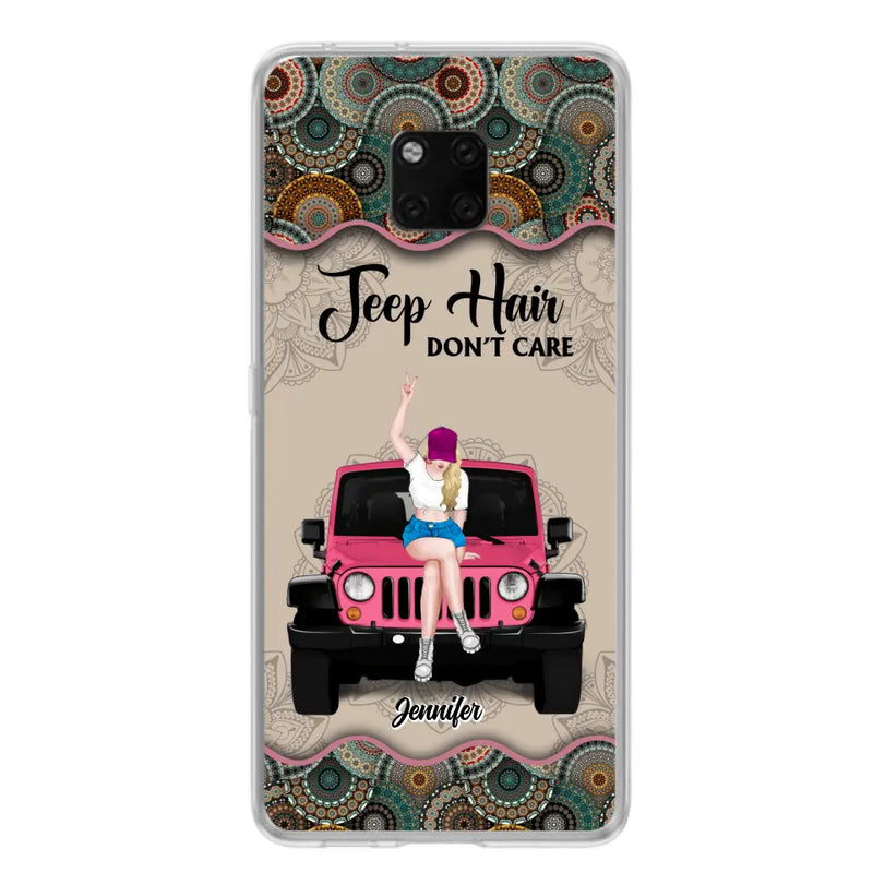 Personalized Off-road Girl Phone Case - Up to 4 Dogs - Gift Idea For Dog/Off-road Lovers - Case for Xiaomi, Huawei & Oppo