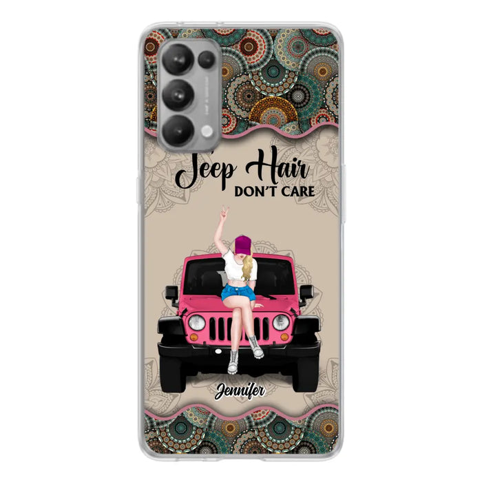 Custom Personalized Off-road Girl Phone Case - Upto 4 Dogs - Gift Idea For Dog/Off-road Lovers - Case for Xiaomi, Huawei & Oppo