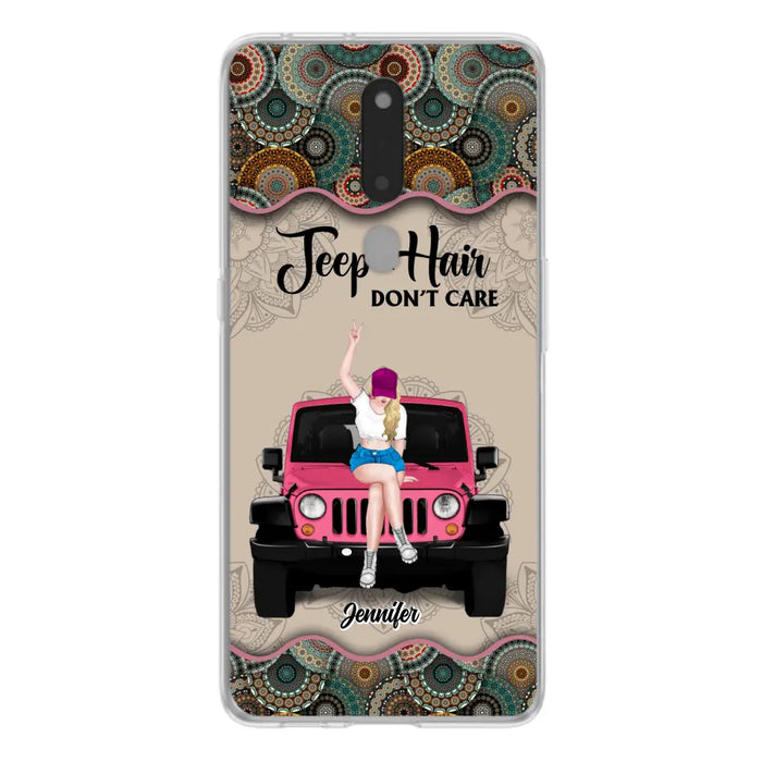 Custom Personalized Off-road Girl Phone Case - Upto 4 Dogs - Gift Idea For Dog/Off-road Lovers - Case for Xiaomi, Huawei & Oppo