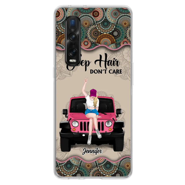 Custom Personalized Off-road Girl Phone Case - Upto 4 Dogs - Gift Idea For Dog/Off-road Lovers - Case for Xiaomi, Huawei & Oppo