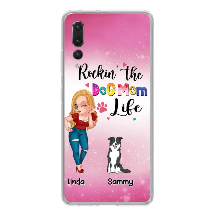 Custom Personalized Dog Mom Phone Case - Upto 6 Dogs - Gift Idea For Dog Lover - Rockin' The The Dog Mom Life - Case for Xiaomi, Huawei & Oppo