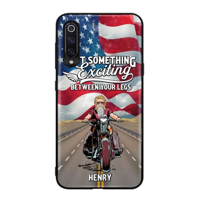 Custom Personalized Biker Phone Case - Gift Idea For Biker/Independence Day - Put Something Exciting Between Your Legs - Case For Xiaomi/Huawei/Oppo