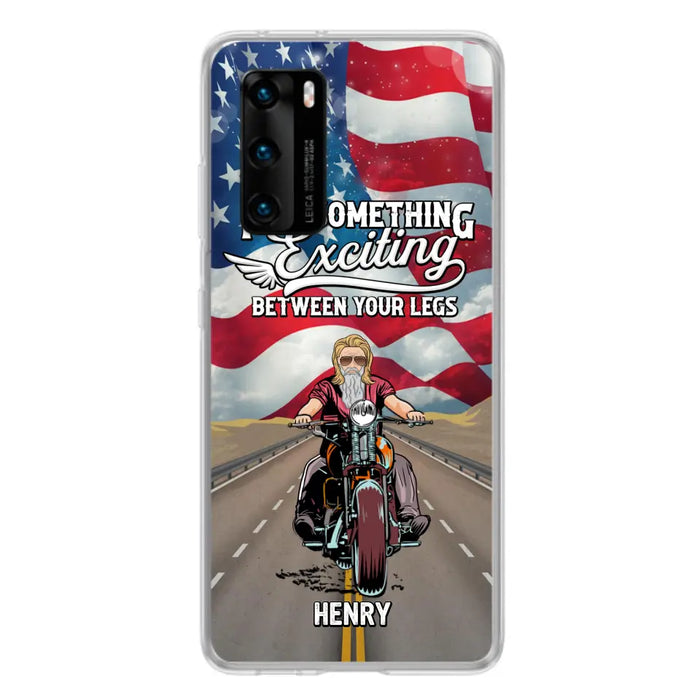 Custom Personalized Biker Phone Case - Gift Idea For Biker/Independence Day - Put Something Exciting Between Your Legs - Case For Xiaomi/Huawei/Oppo