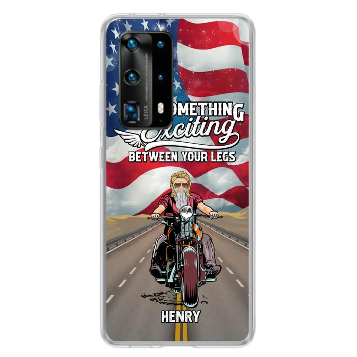 Custom Personalized Biker Phone Case - Gift Idea For Biker/Independence Day - Put Something Exciting Between Your Legs - Case For Xiaomi/Huawei/Oppo