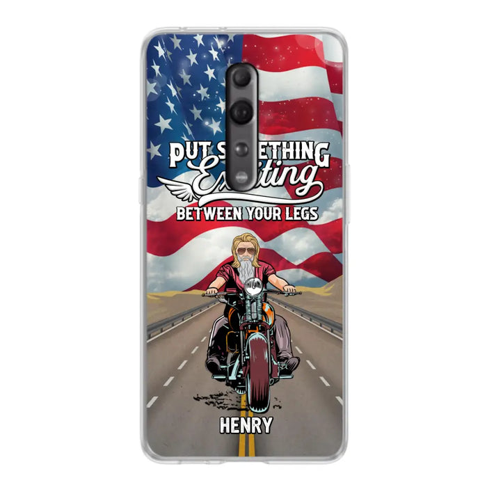 Custom Personalized Biker Phone Case - Gift Idea For Biker/Independence Day - Put Something Exciting Between Your Legs - Case For Xiaomi/Huawei/Oppo