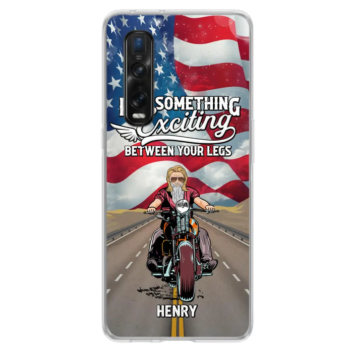 Custom Personalized Biker Phone Case - Gift Idea For Biker/Independence Day - Put Something Exciting Between Your Legs - Case For Xiaomi/Huawei/Oppo